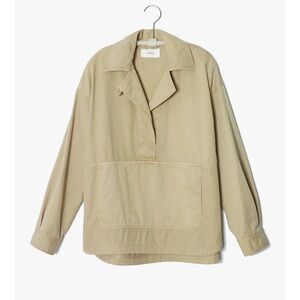 XIRENA GRAYSON POPOVER TOP - LITE KHAKI